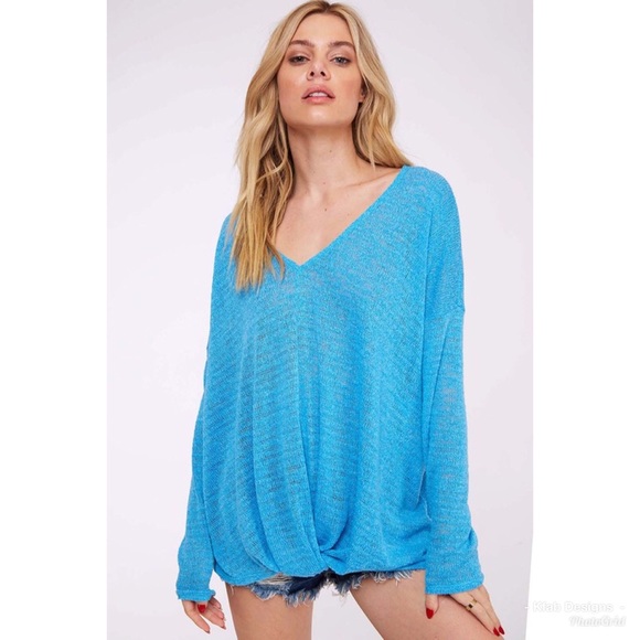 💕LAST 1! Summer Weight Oversized Twist Sweater! - Picture 8 of 8